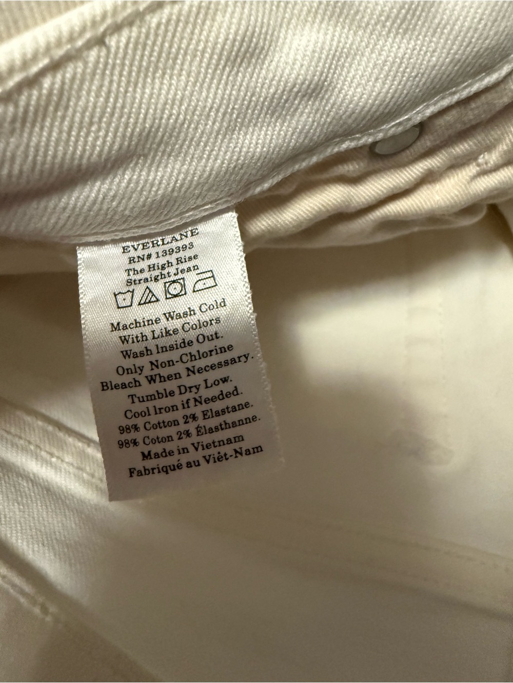 Everlane High Rise Straight Jean - Picture 5 of 5